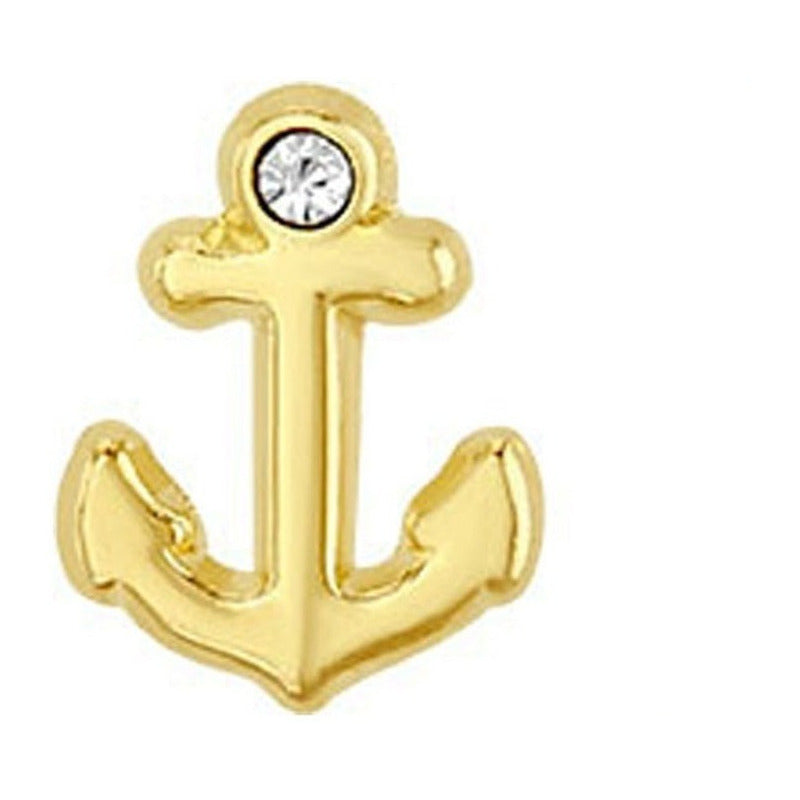 Broquel Ancla En Oro De 10 K + Obsequio + Envío