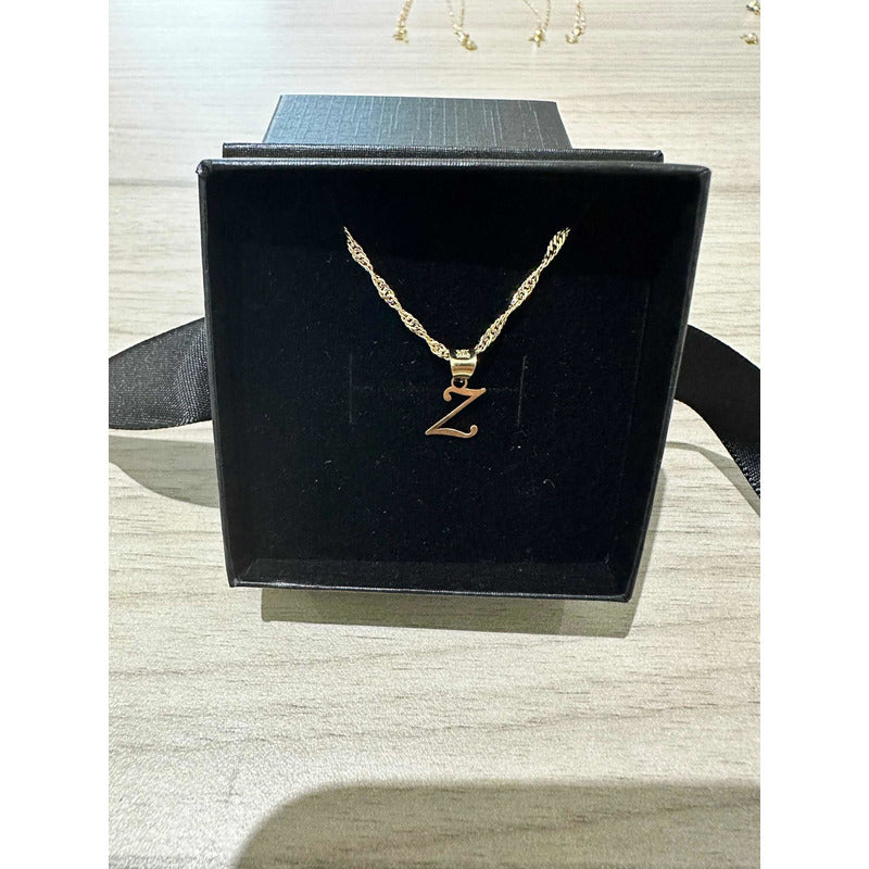 Dije Inicial Z Lisa En Oro De 10 K + Obsequio + Envío