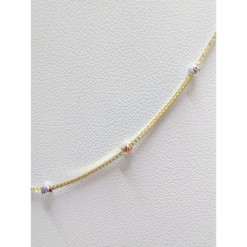 Cadena Viviana 3 Oros 14 K. + Obsequio