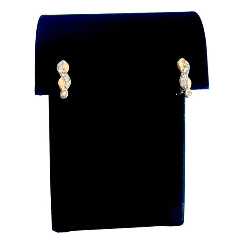 Juego Anillo Y Aretes Inifnito 2 Oros De 10 K + Obsequio