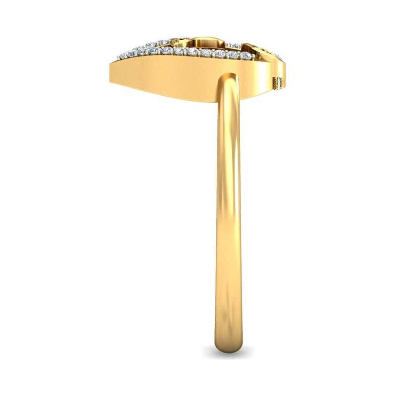 Anillo Lluvia Dorada Joyería M De León Oro 10k + Regalo