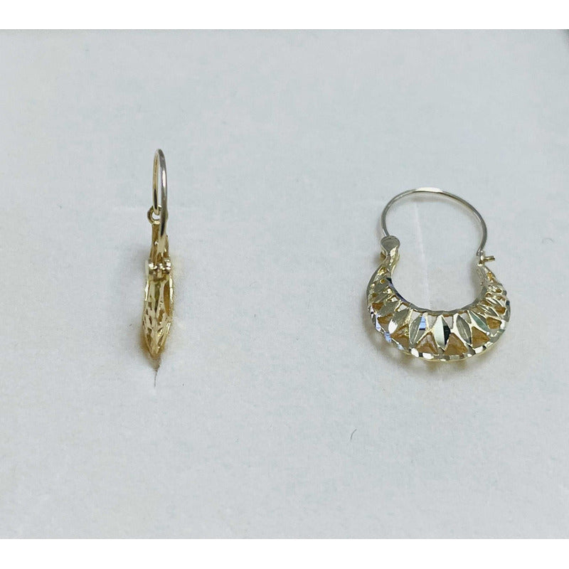 Arracadas Canasta 2 X 1.5 Cm Oro 10 K +