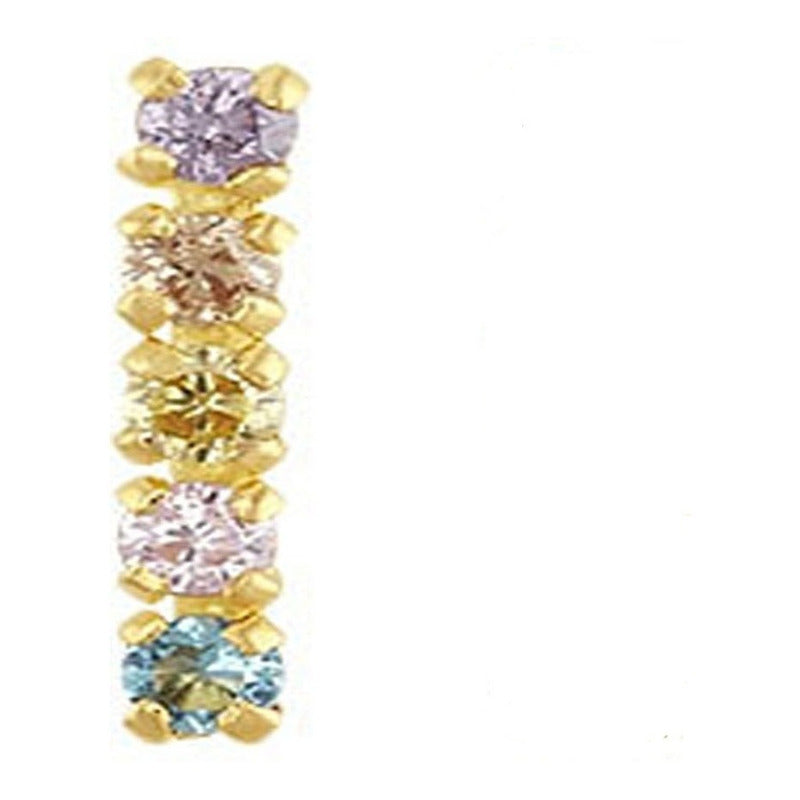 Broquel Barrita Pastel En Oro De 10 K + Obsequio + Envío