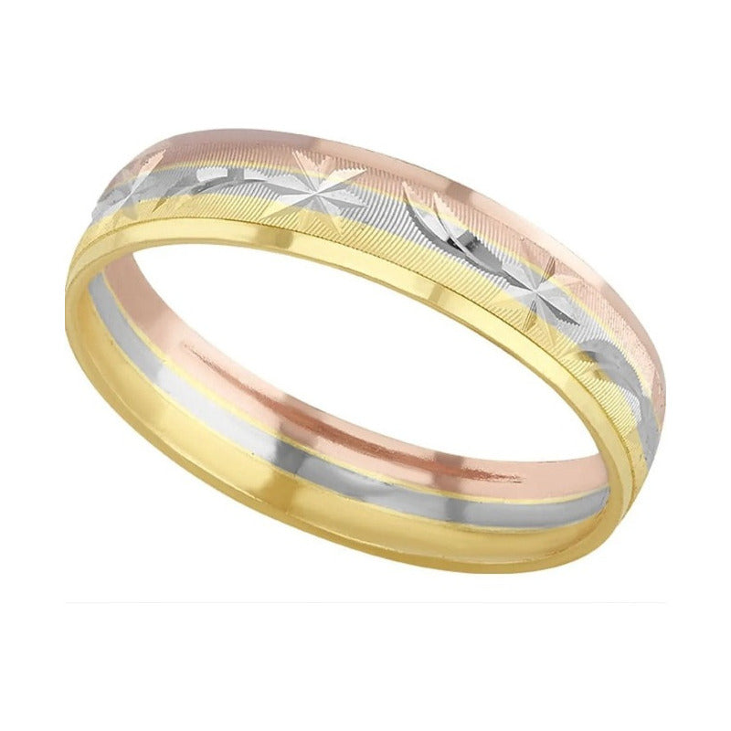 Argolla Matrimonio Espiga 3 Oro 10 K + Obsequio + Envio