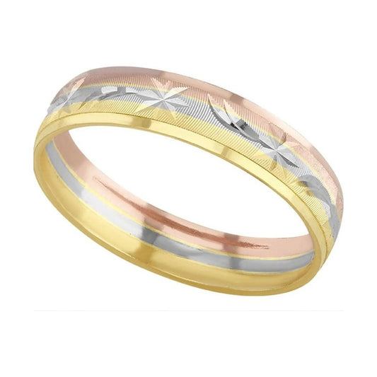 Argolla Matrimonio Espiga 3 Oro 10 K + Obsequio + Envio