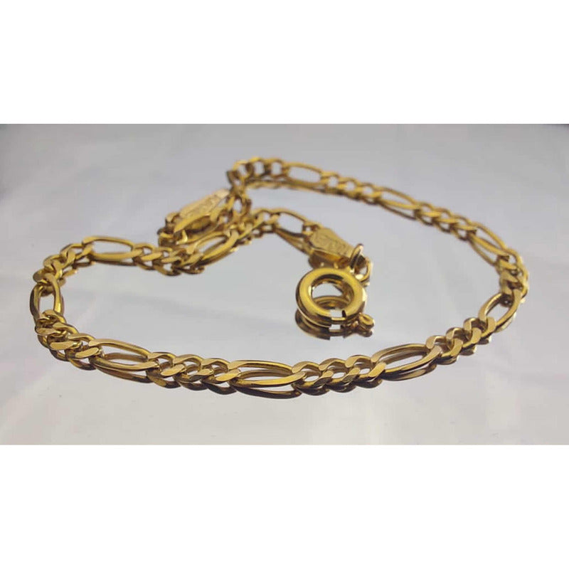 Pulsera Estilo Planchado En Oro De 14 Kilates + Obsequio