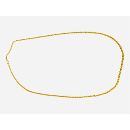 Cadena Estilo Torsal 50cm X 2mm Oro 10 Kilates