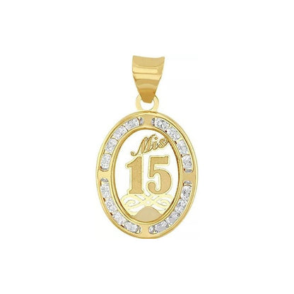 Juego Anillo Rubi Y Collar Mis Xv Años Oro 10 K + Obsequio