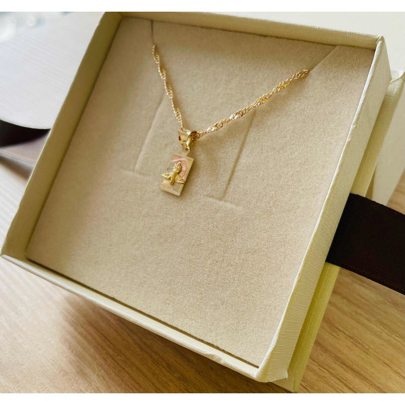 Collar Bautizo Espiritu Santo Oro 10 K + Obsequio + Envio