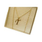 Juego Inicial Letra T Con Cadena 50 Cm Oro 14 K + Obsequio