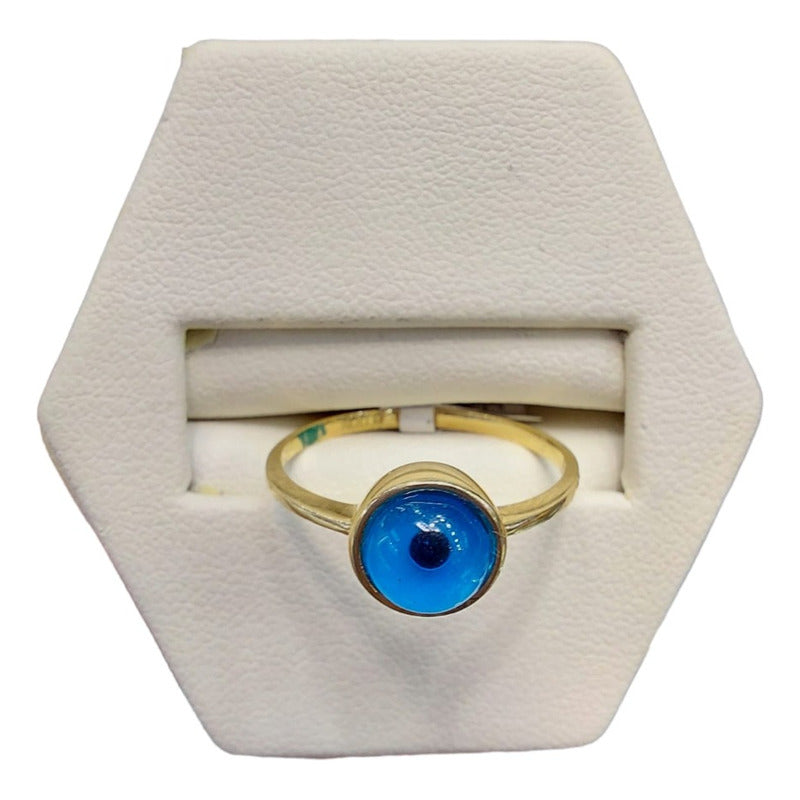 Anillo Ojo Turco Oro  14 K. + Obsequio