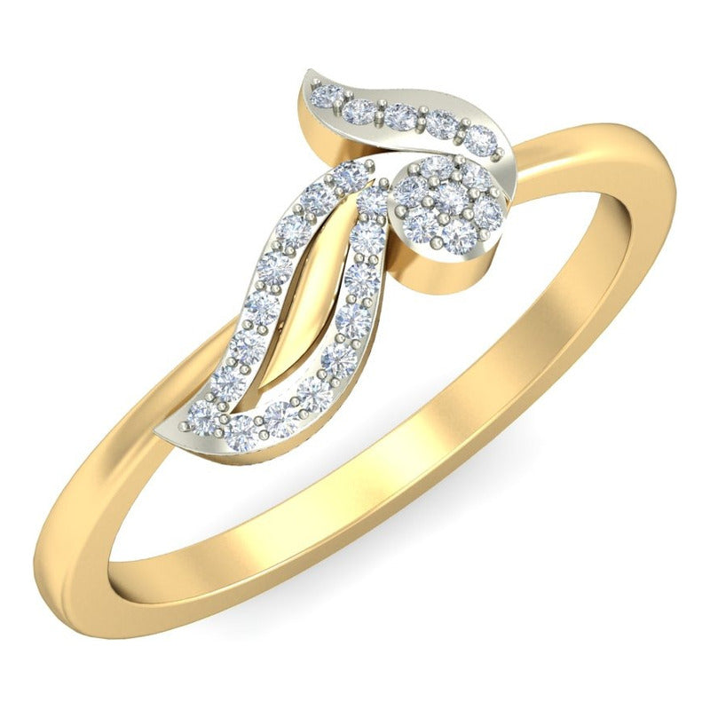 Anillo Hoja De Luz Joyería M De León Oro 10k + Regalo