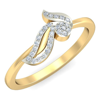 Anillo Hoja De Luz Joyería M De León Oro 10k + Regalo