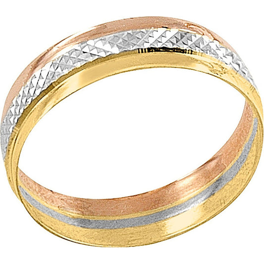 Argolla Matrimonial 3 Oros Giratoria 10 K + Obsequio