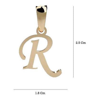 Gargantilla De Inicial Letra R Oro 14 K + Obsequio