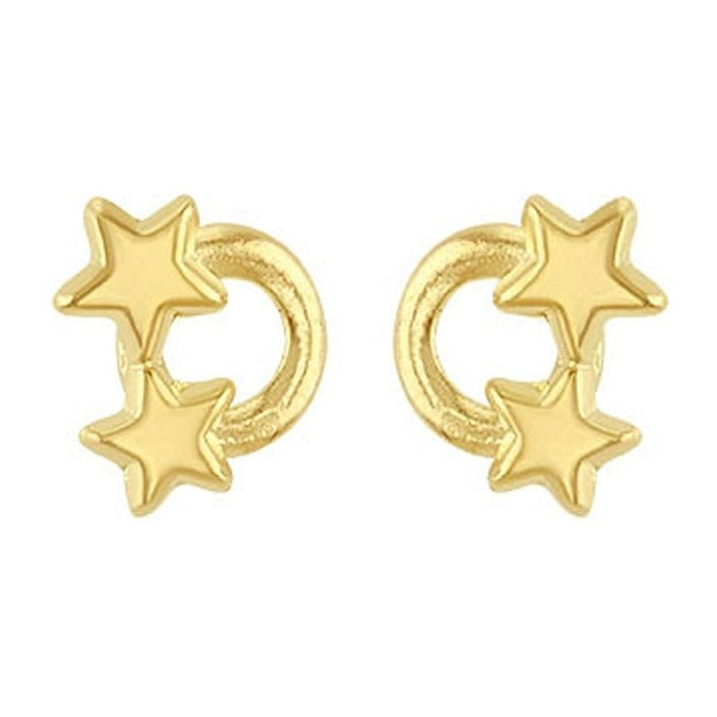 Broquel Estrella Aro En Oro De 10 K + Obsequio + Envío