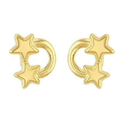 Broquel Estrella Aro En Oro De 10 K + Obsequio + Envío