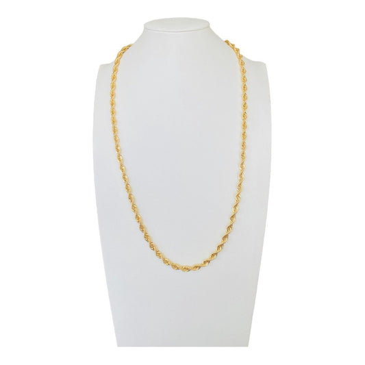 Cadena Torsal 55 Cm X 6 Mm Oro 14 K  + Obsequio