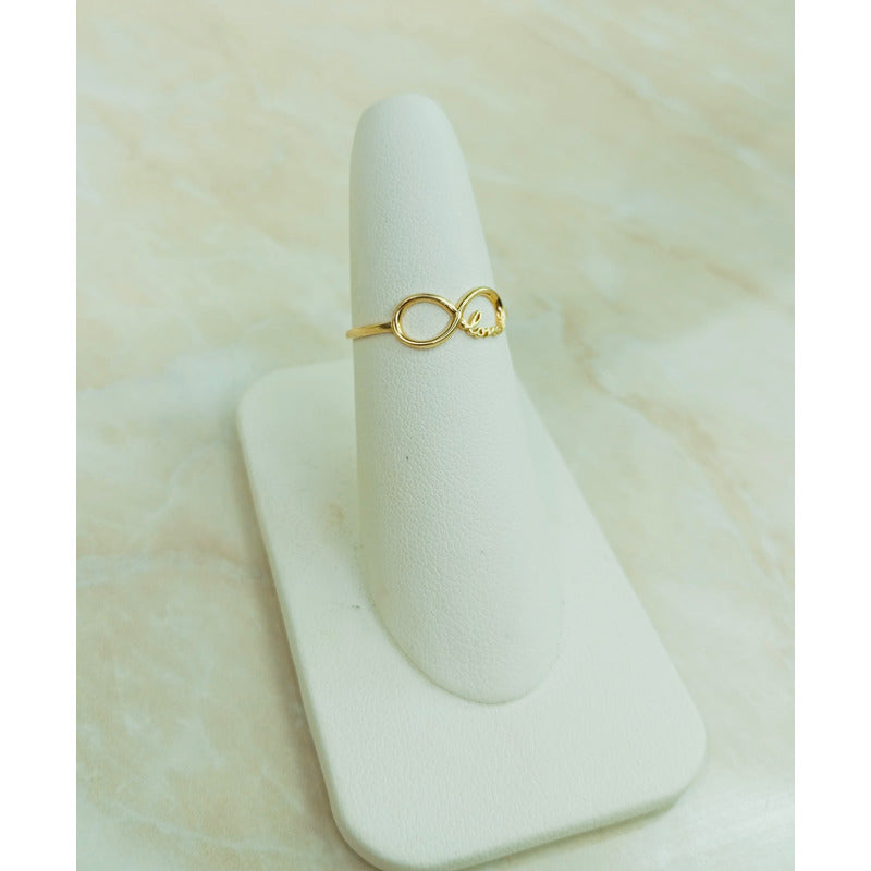 Anillo Dama Amor Infinito Oro 14 K + Obsequio