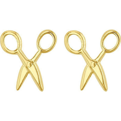 Broquel Tijeras Estilista Oro De 10 K + Obsequio + Envío