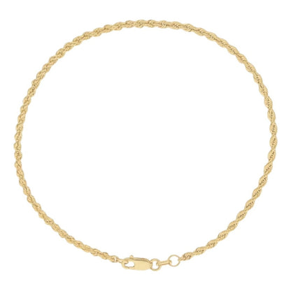 Set Torzal Cadena 55 Cm + Pulsera 18 Cm X 3 Mm Oro 14 K.