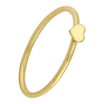 Anillo Mini De Corazón En Oro De 10 K + Obsequio + Envio