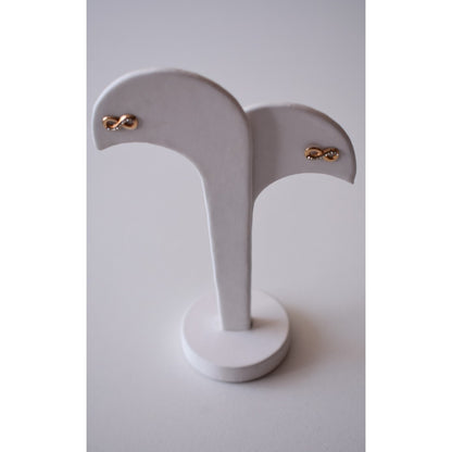 Broqueles Infinito Circonia 4 Mm Oro De 10 K