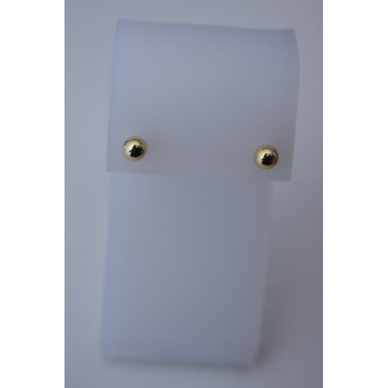 Broqueles Dormilonas Para Bebé 4.8 Mm  Oro 10 K