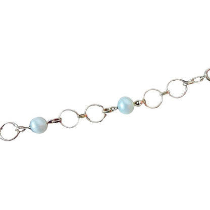 Pulsera Aros Con Perla Oro De 14 K + Obsequio
