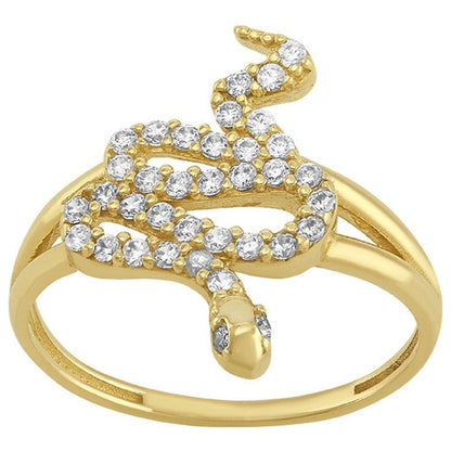 Anillo De Serpiente En Oro De 10 K + Obsequio + Envio