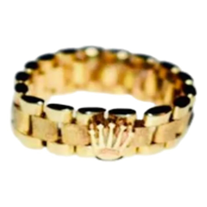 Anillo Tejido Rolex Para Dama Oro 14 K Envio Incluido