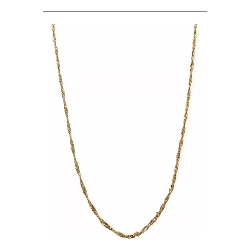 Juego Collar Letra A Lisa + Aretes Bola 10 K. + Regalo