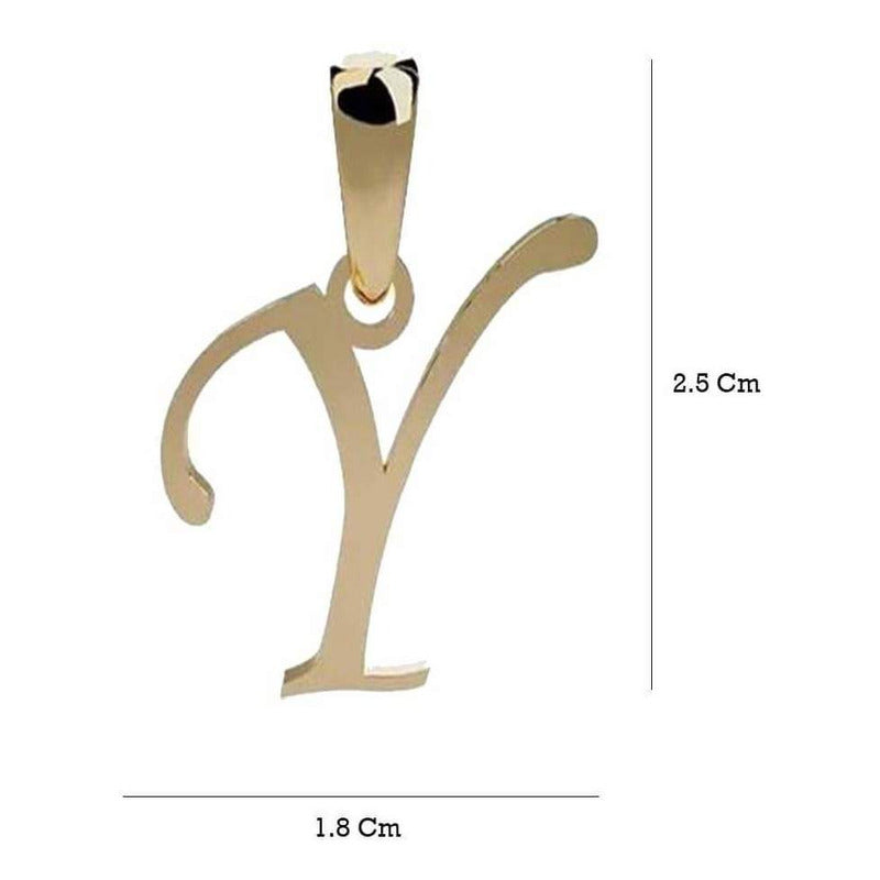 Dije Inicial Letra Y Oro 14 K + Obsequio + Envio