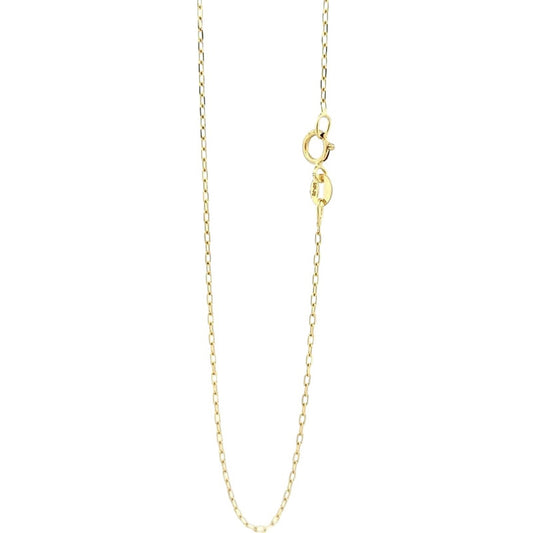 Cadena Tejido Ancla Delgada 45cm Por 1mm Oro 14 K+obsequio