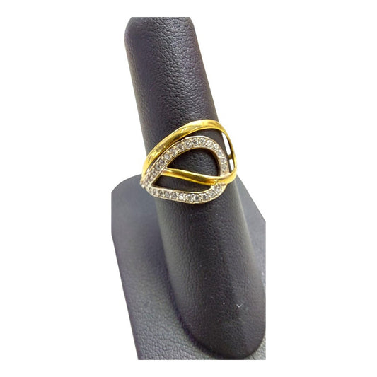 Anillo Moderno Joyería M De León Oro 10k + Regalo