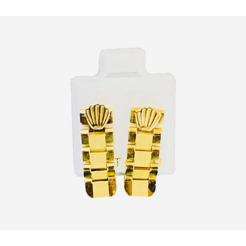 Juego De Pulsera Y Aretes Baby Rolex 14k + Obsequio