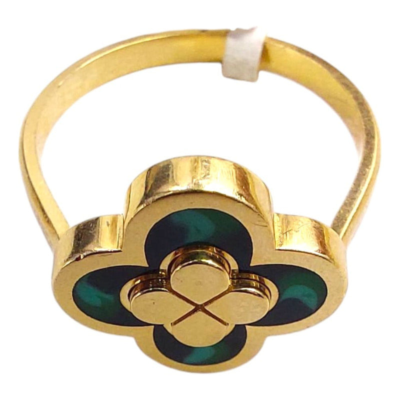 Anillo Trébol Joyería M De León Oro 14k + Regalo