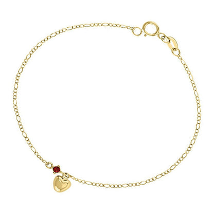 Pulsera Mini Corazón Inflado 18 Cm + Obsequio + Envio