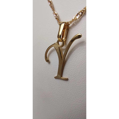 Dije Inicial Letra Y Oro 14 K + Obsequio + Envio