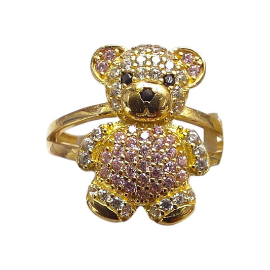 Anillo Oso Rosa Joyería M De León 10k + Regalo