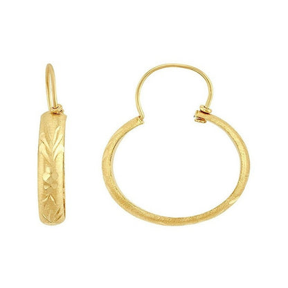 Arracada Grabada Estrellas #4 En Oro De 10 K + Obsequio