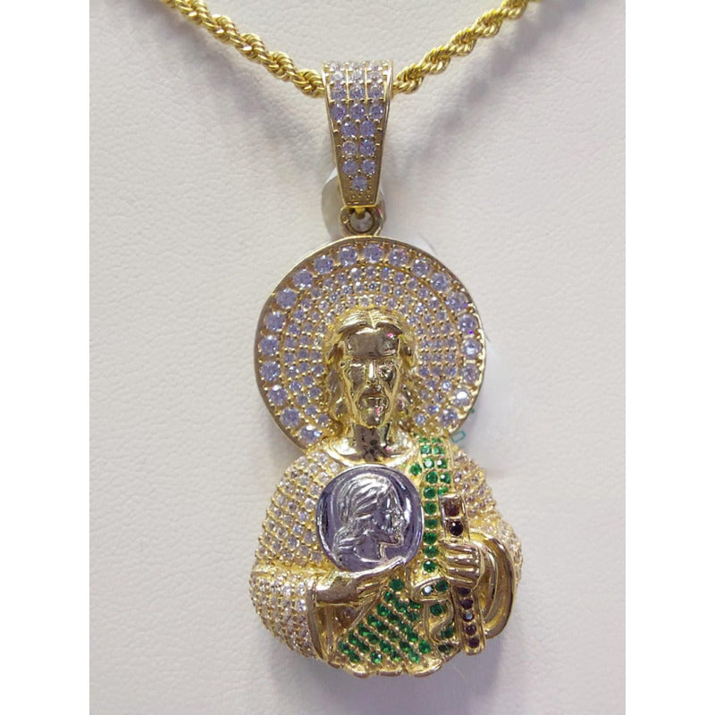 Kit Cadena + Dije San Judas Tadeo Oro 10 K. + Obsequio