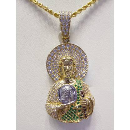 Kit Cadena + Dije San Judas Tadeo Oro 10 K. + Obsequio