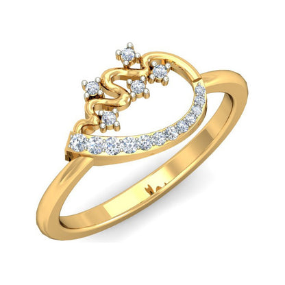 Anillo Olas Y Estrellas Oro 18 Kilates