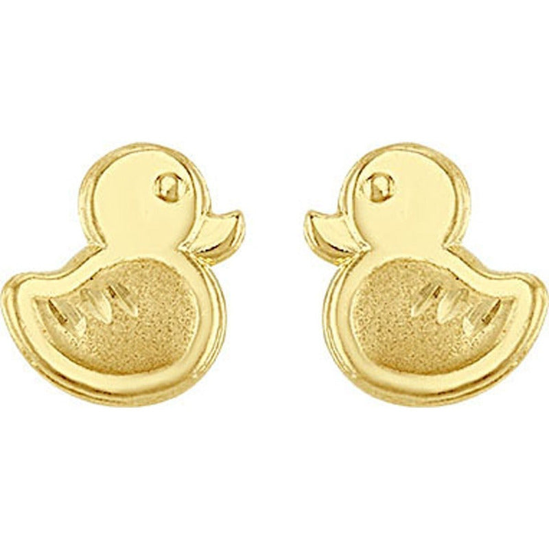 Broquel Patito En Oro De 10 K + Obsequio + Envío