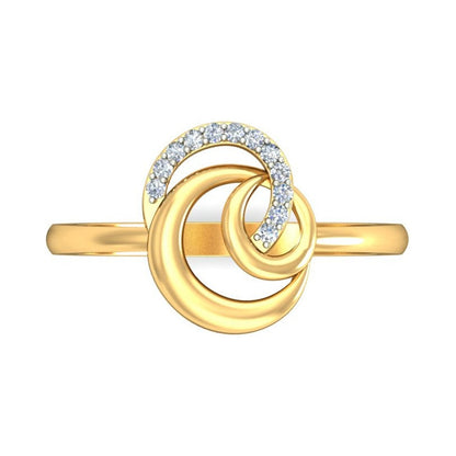 Anillo Eclipse Doble Joyería M De León Oro 10k + Regalos