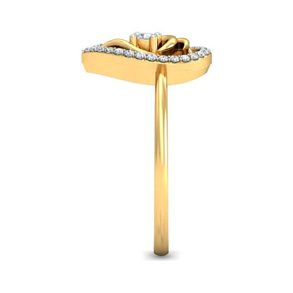 Anillo Gota Radiante Joyería M De León Oro 10k + Regalo