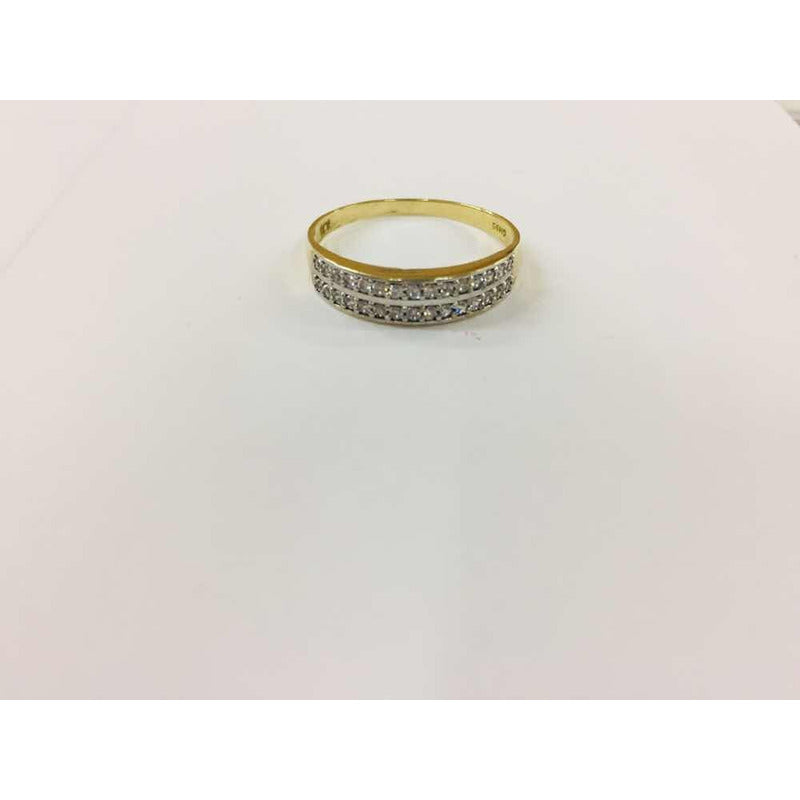 Churumbela Doble 30 Circonias Oro 10 K + Obsequio + Envio