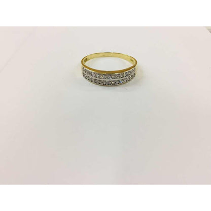 Churumbela Doble 30 Circonias Oro 10 K + Obsequio + Envio