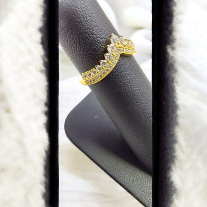 Anillo Princesa Joyería M De León Oro 14k  + Regalo